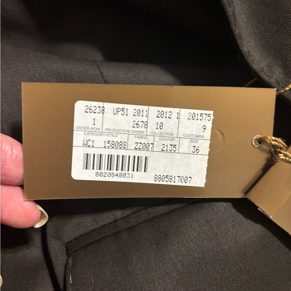 Gucci Dark Chocolate Blazer NWT SIZE 4 or 36 Uniform for Gucci employees - Picture 8 of 9